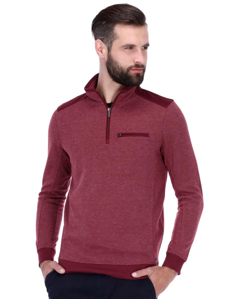 Sudadera discount guinda hombre