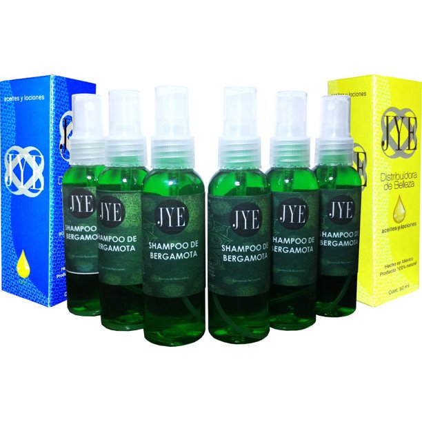 Shampoo de bergamota Kit de 6 Botellas Jye Tratamientos Naturales Bodega Aurrera en línea