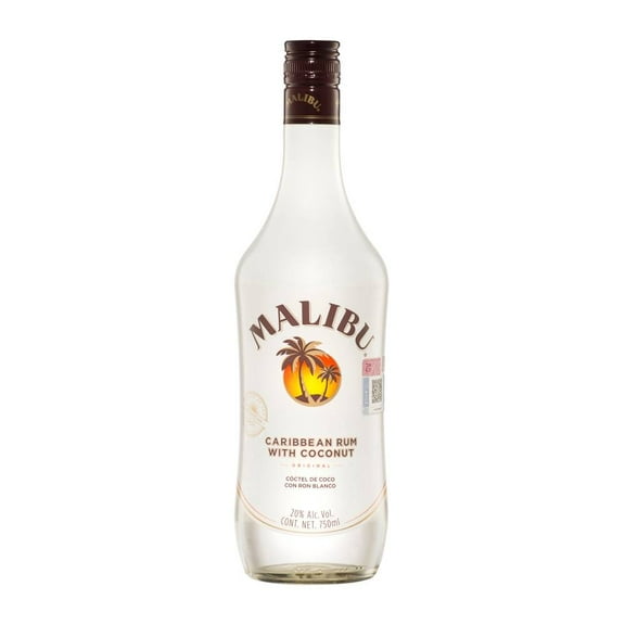 Coctel de Coco Malibu Original con Ron Blanco 750 ml