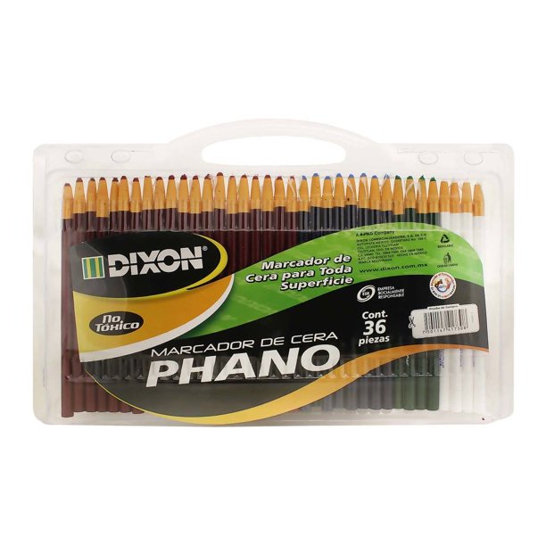 Marcadores de Cera Dixon Phano 36 pzas