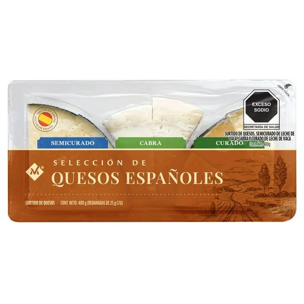 Quesos Españoles Member's Mark de Cabra, Semicurado y Curado 400 g