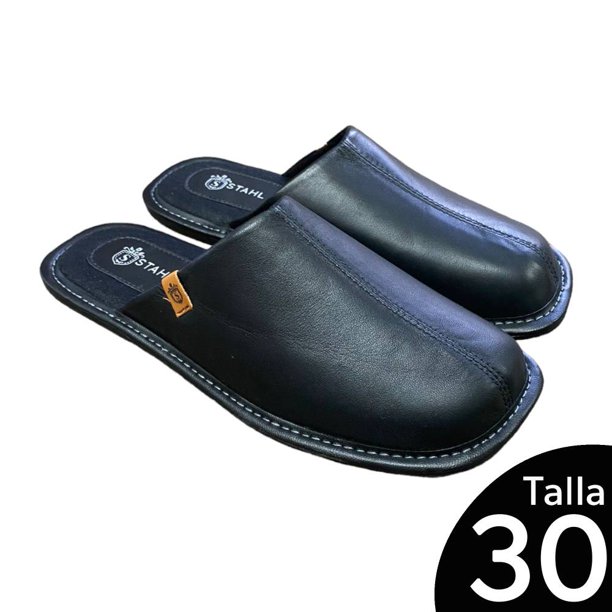 Pantuflas para Caballero Stahl  Talla 30 Negro